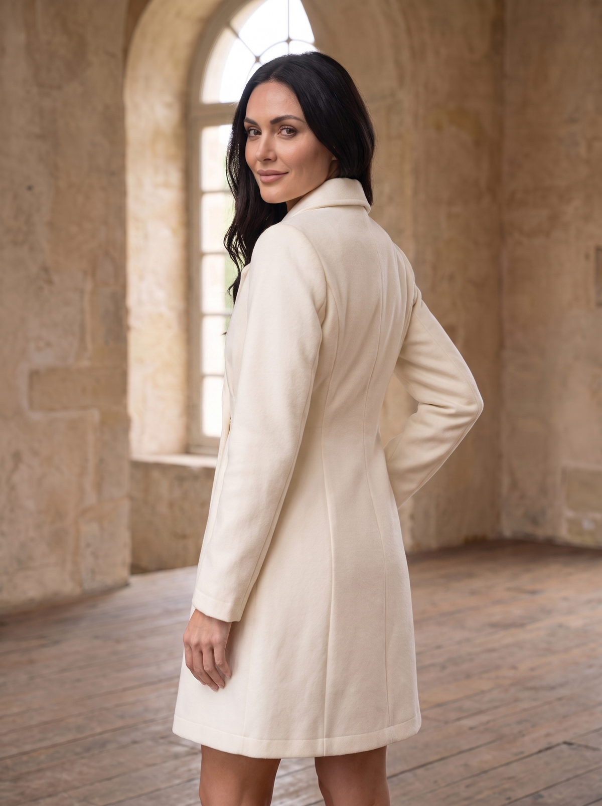 Classic wool overcoat women