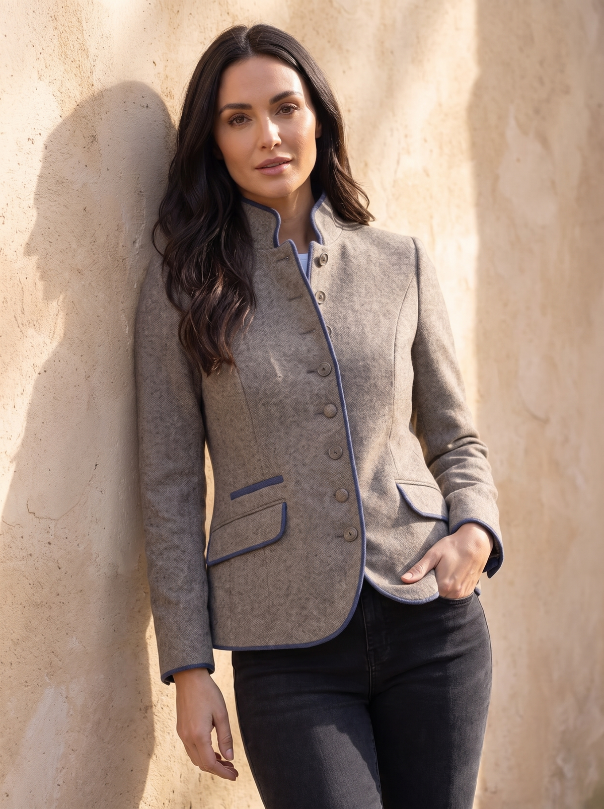 Women's long wool coat