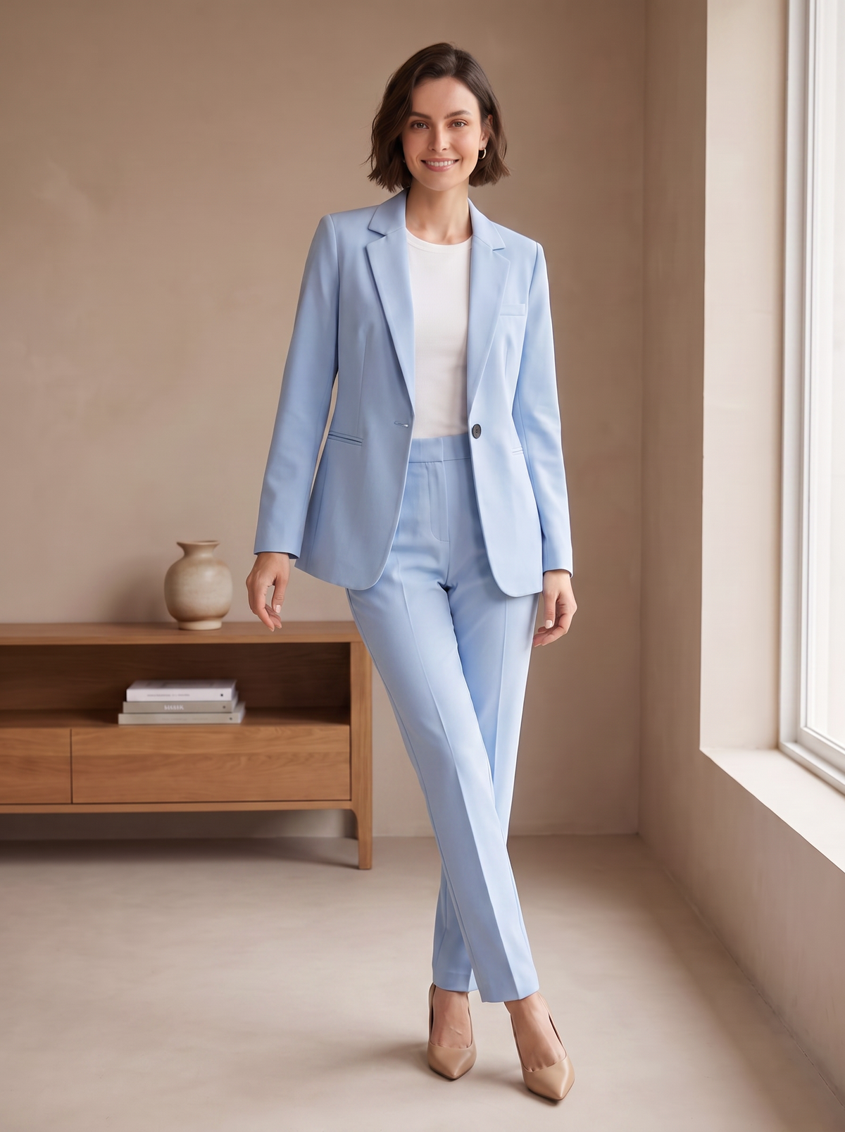 Women's tailored suit outfit