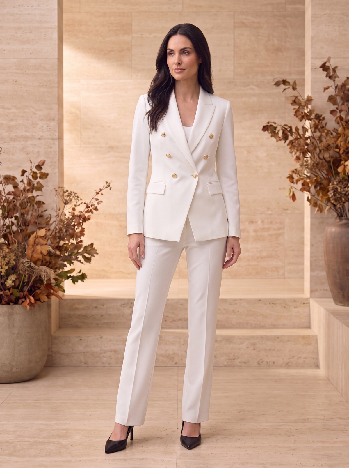 Woven suit set for women