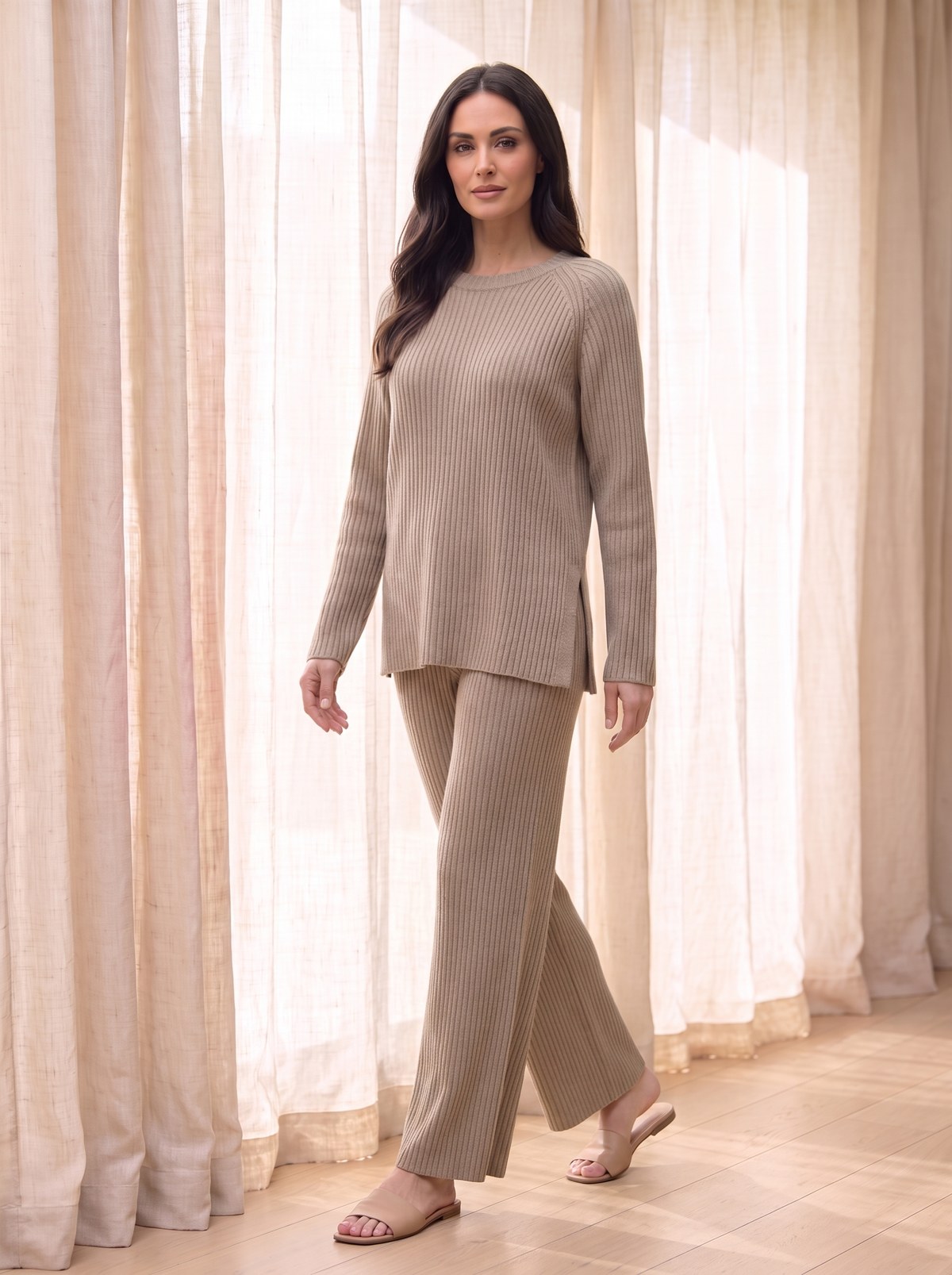 Women's knitted two-piece set
