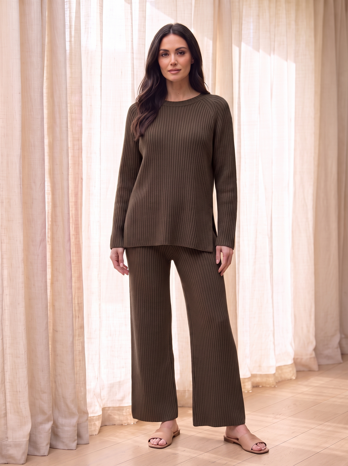 Knit lounge set for women