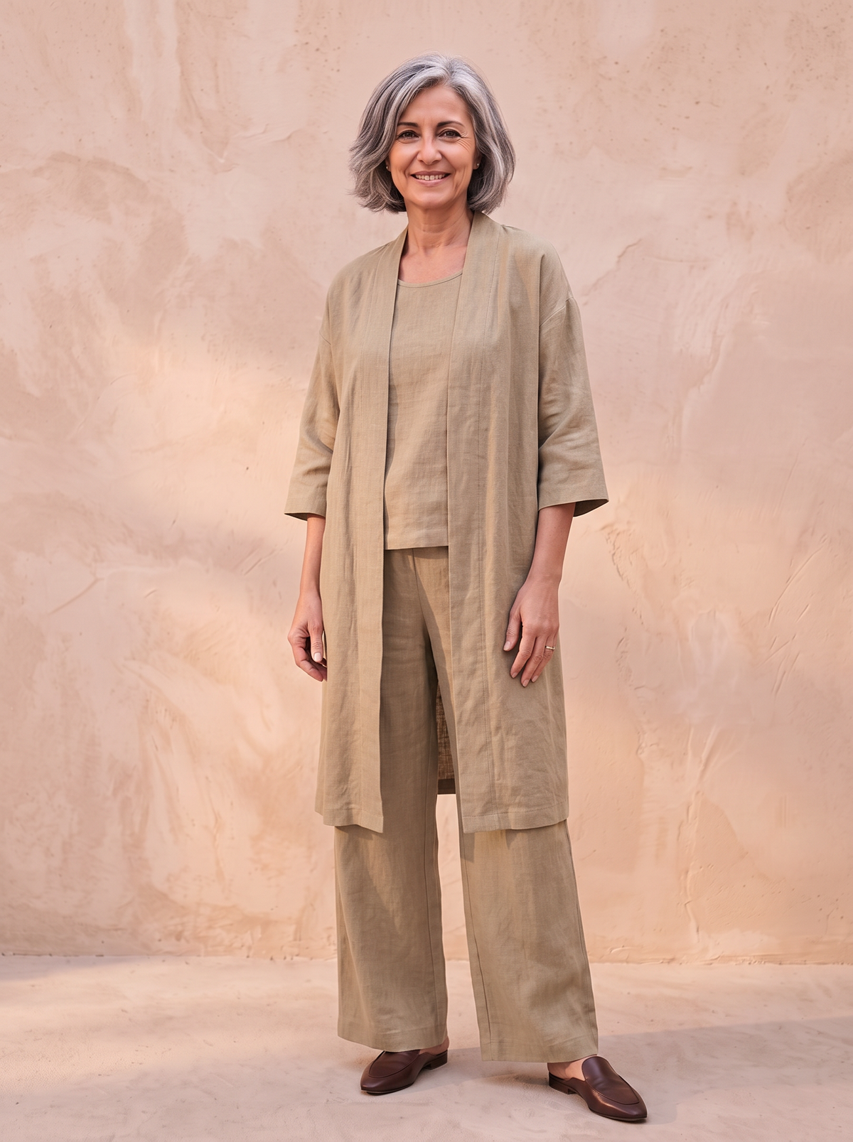 Woven trouser outfit women