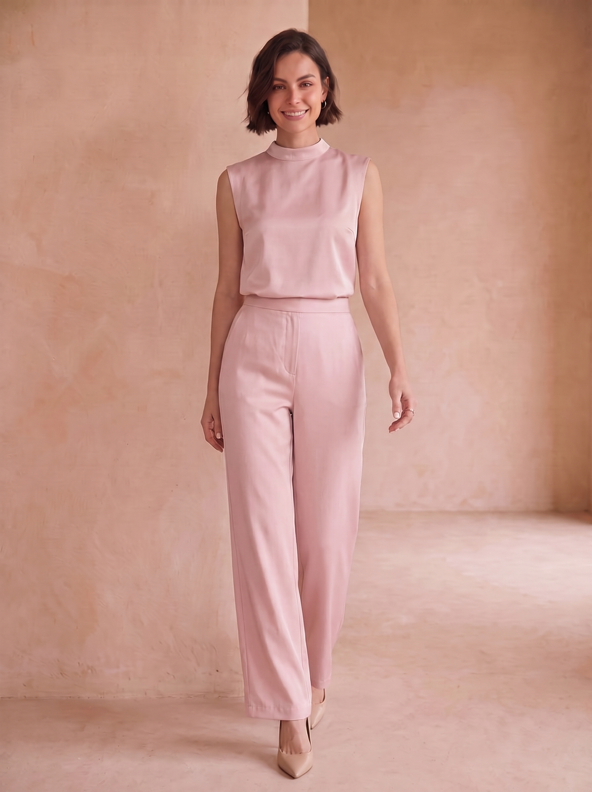Women's satin-look jumpsuit