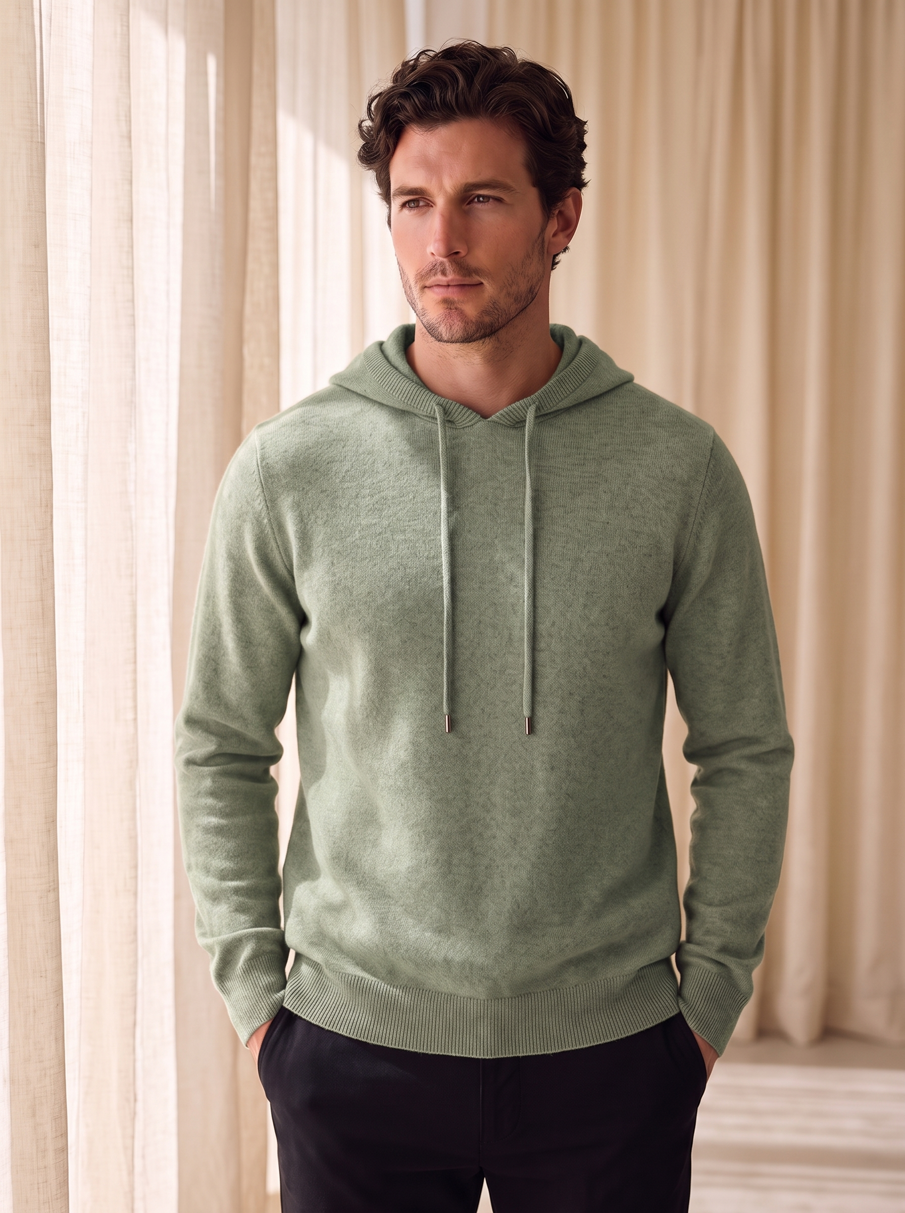 Men's casual wool jumper