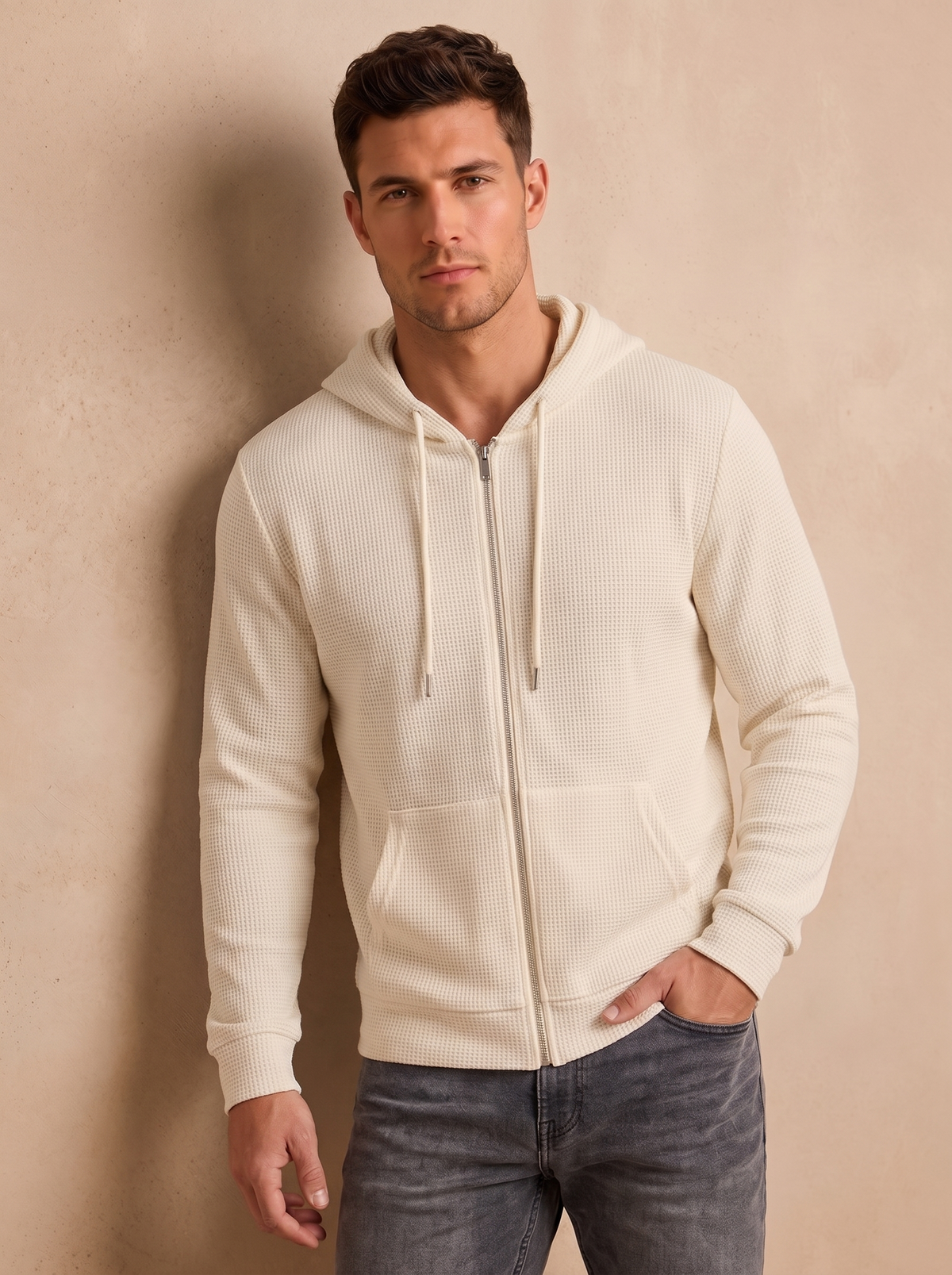 Men's relaxed fit cotton hoodie