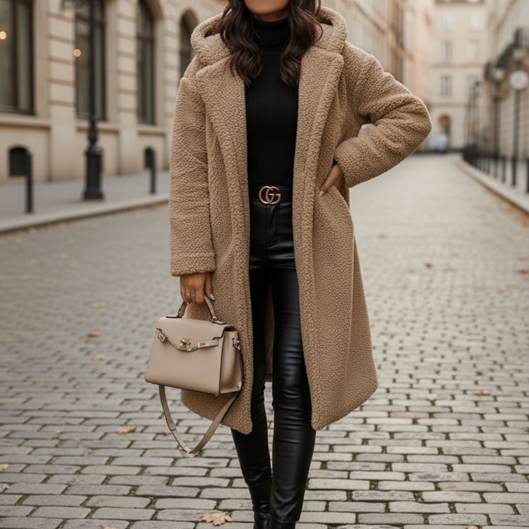 Manteau Long d’Hiver en Laine pour Femme