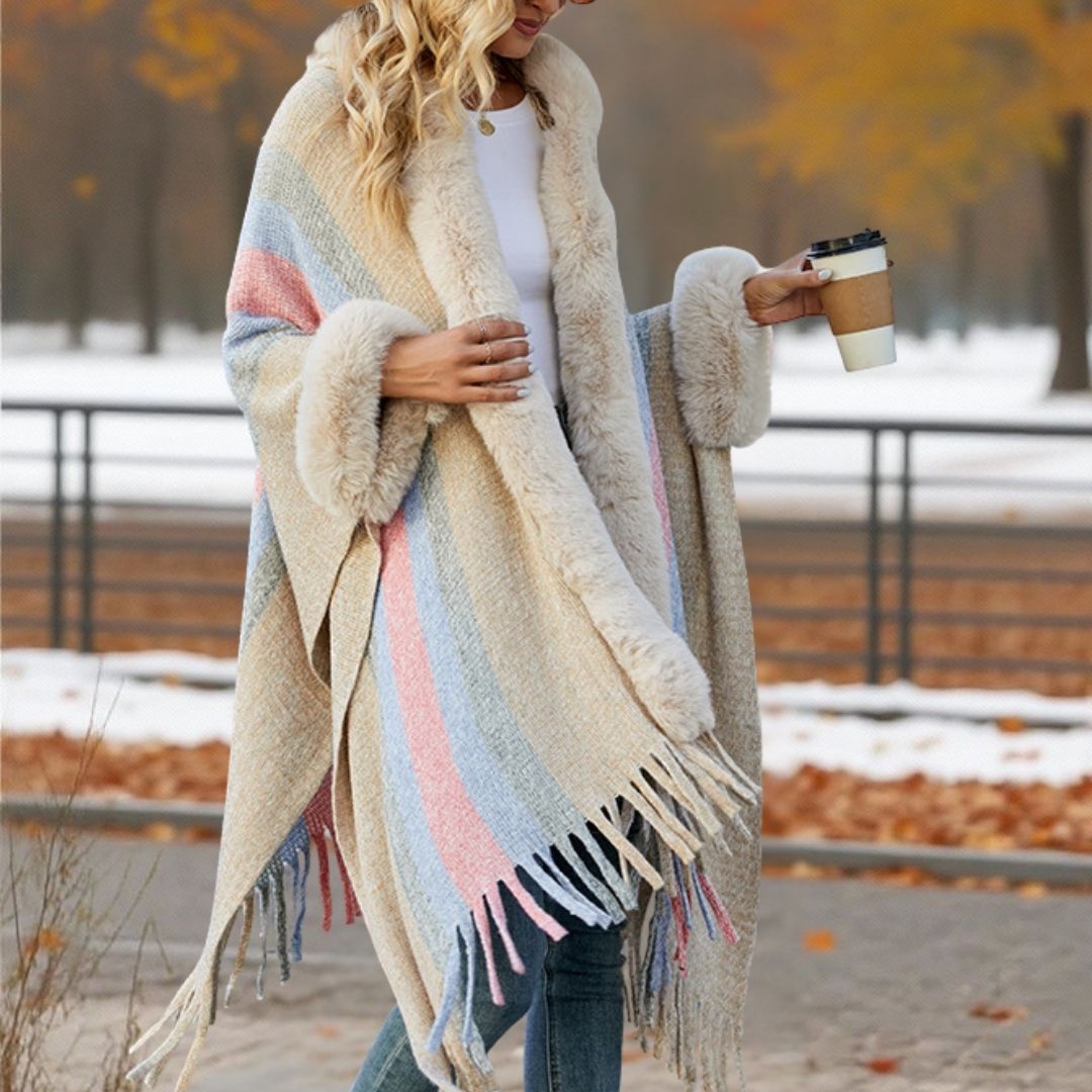 Veste Poncho Elégante Pour Femme